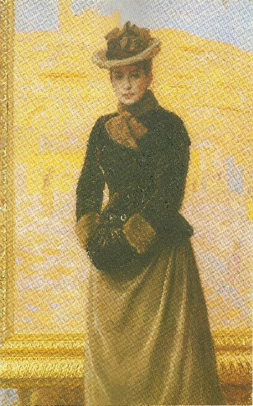 Laurits Tuxen kunstnerens forste hustru ursule de baisieux oil painting image